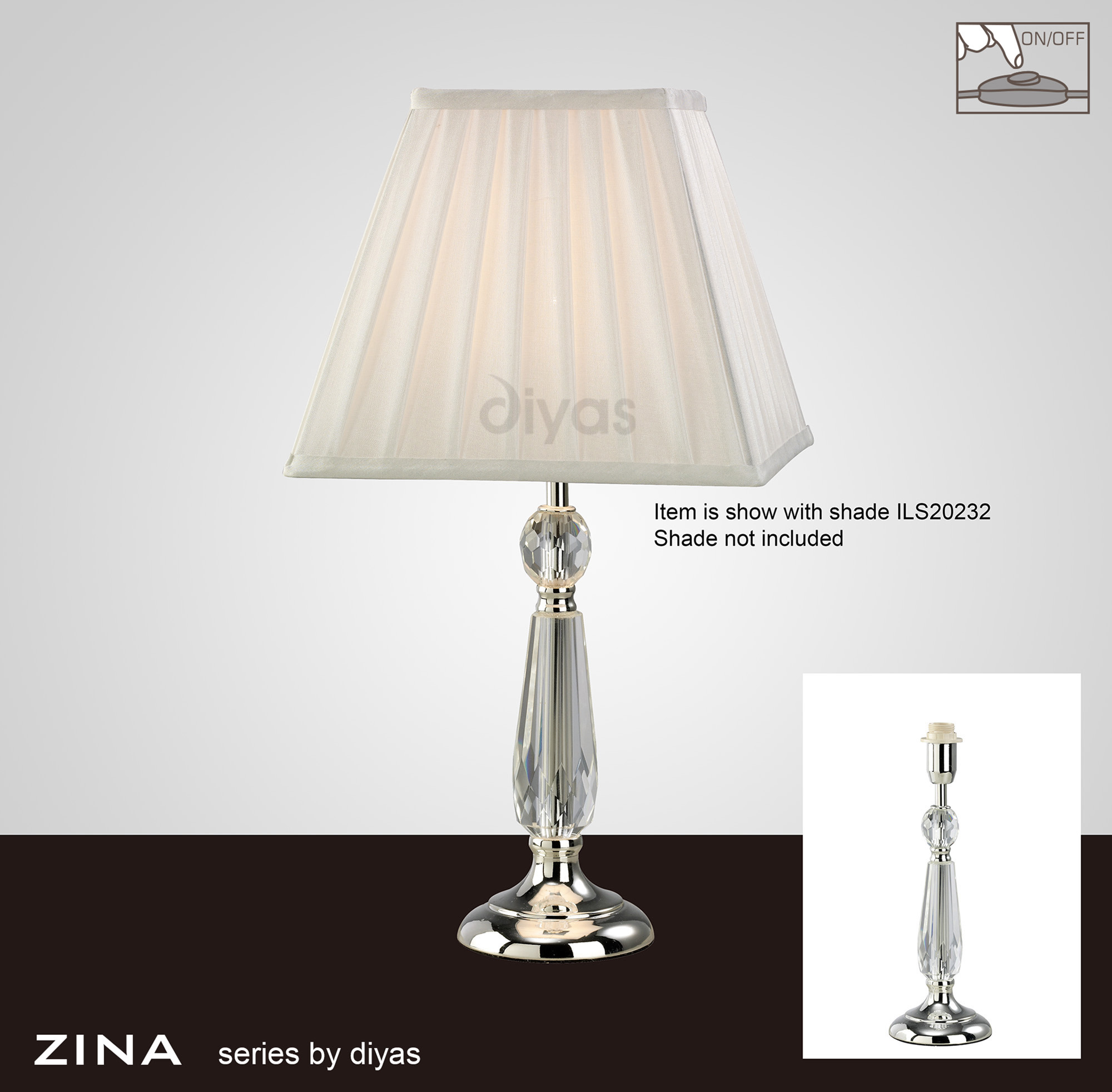 Zina Crystal Table Lamps Diyas Contemporary Crystal Table Lamps Zina Crystal Table Lamps Diyas Contemporary Crystal Table Lamps